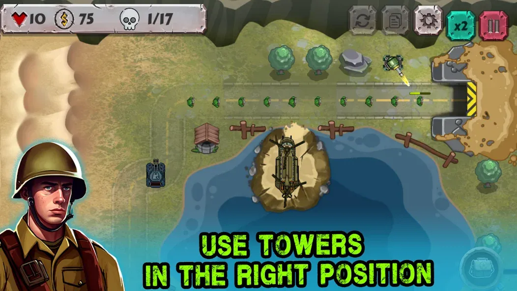 Взлом Battle Strategy: Tower Defense  [МОД Unlocked] — полная версия apk на Андроид screen 3