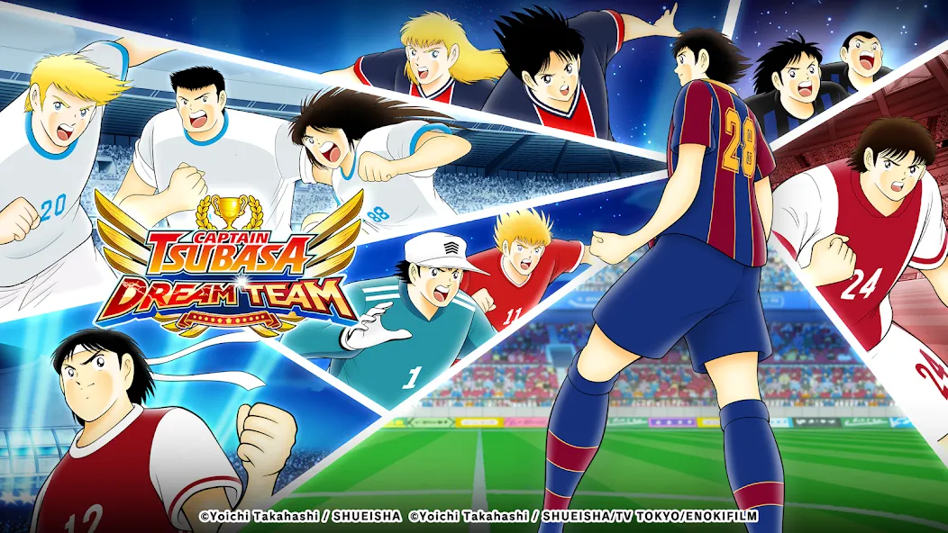 Скачать взломанную Captain Tsubasa: Dream Team (Капитан Цубаса)  [МОД Menu] — последняя версия apk на Андроид screen 1