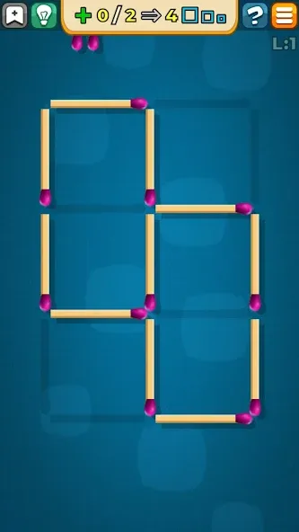 Скачать взломанную Matches Puzzle Game  [МОД Unlocked] — полная версия apk на Андроид screen 2