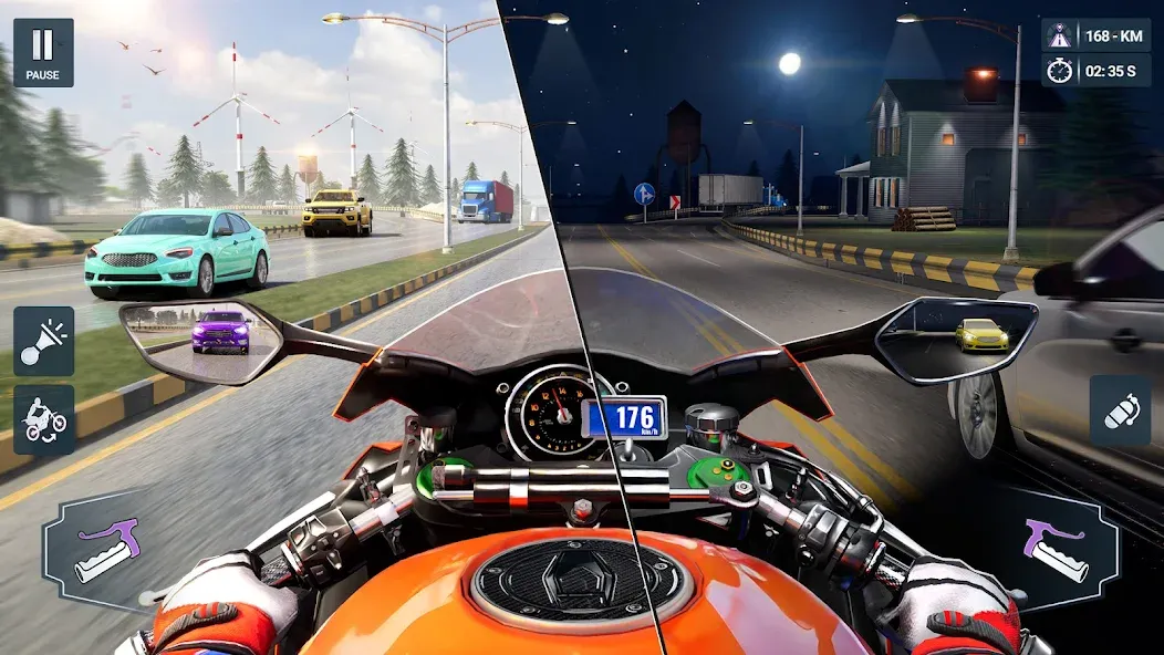 Скачать взломанную Moto World Tour: Bike Racing  [МОД Mega Pack] — последняя версия apk на Андроид screen 3