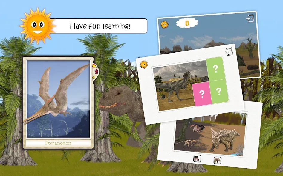 Скачать взломанную Dinosaurs and Ice Age Animals  [МОД Много денег] — последняя версия apk на Андроид screen 4