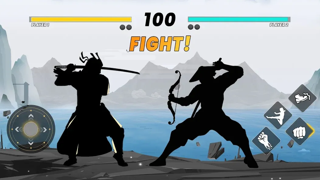 Взлом Sword Shadow Fighting Game 3D  [МОД Menu] — последняя версия apk на Андроид screen 1