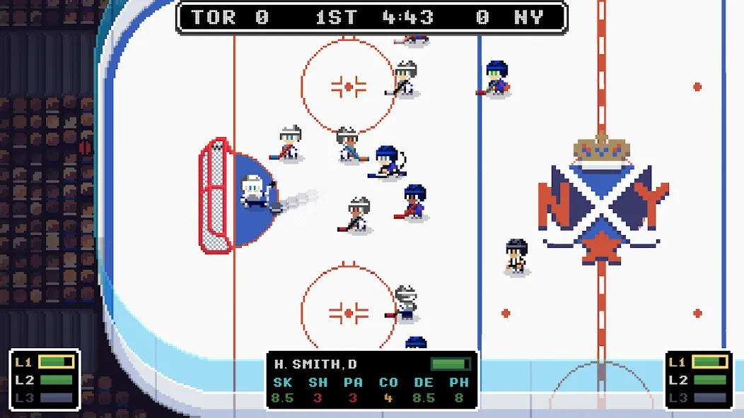 Взлом Ice League Hockey (Айс Лиг Хоккей)  [МОД Много монет] — полная версия apk на Андроид screen 1