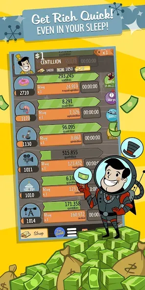 Скачать взлом AdVenture Capitalist (ЭдВенчер Капиталист)  [МОД Много денег] — последняя версия apk на Андроид screen 5