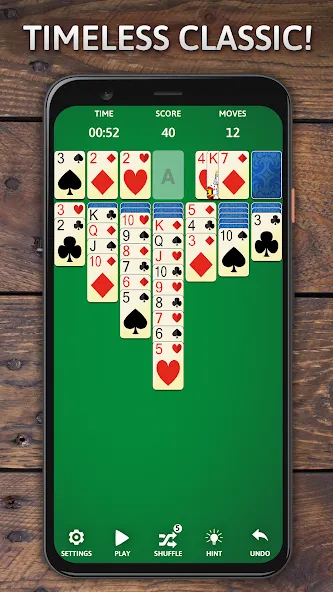 Взломанная Solitaire Classic Era Games  [МОД Mega Pack] — стабильная версия apk на Андроид screen 1