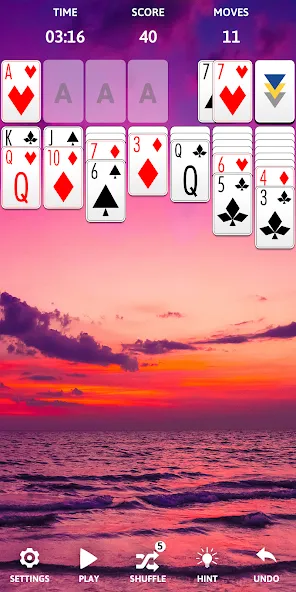 Взломанная Solitaire Classic Era Games  [МОД Mega Pack] — стабильная версия apk на Андроид screen 5