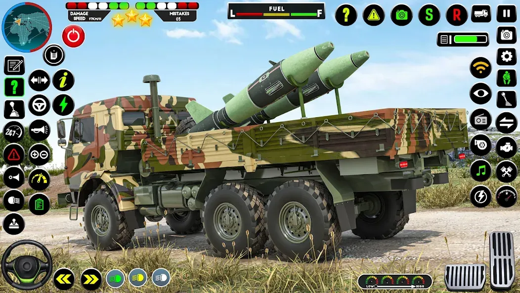 Скачать взломанную Army Truck Transporter Game 3D  [МОД Меню] — полная версия apk на Андроид screen 3