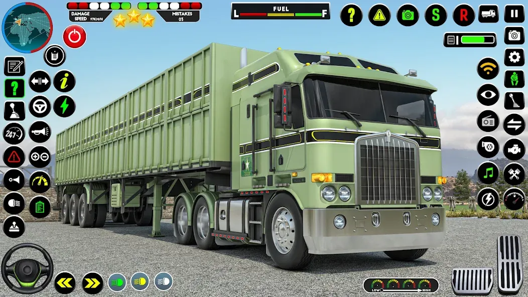 Скачать взломанную Army Truck Transporter Game 3D  [МОД Меню] — полная версия apk на Андроид screen 5