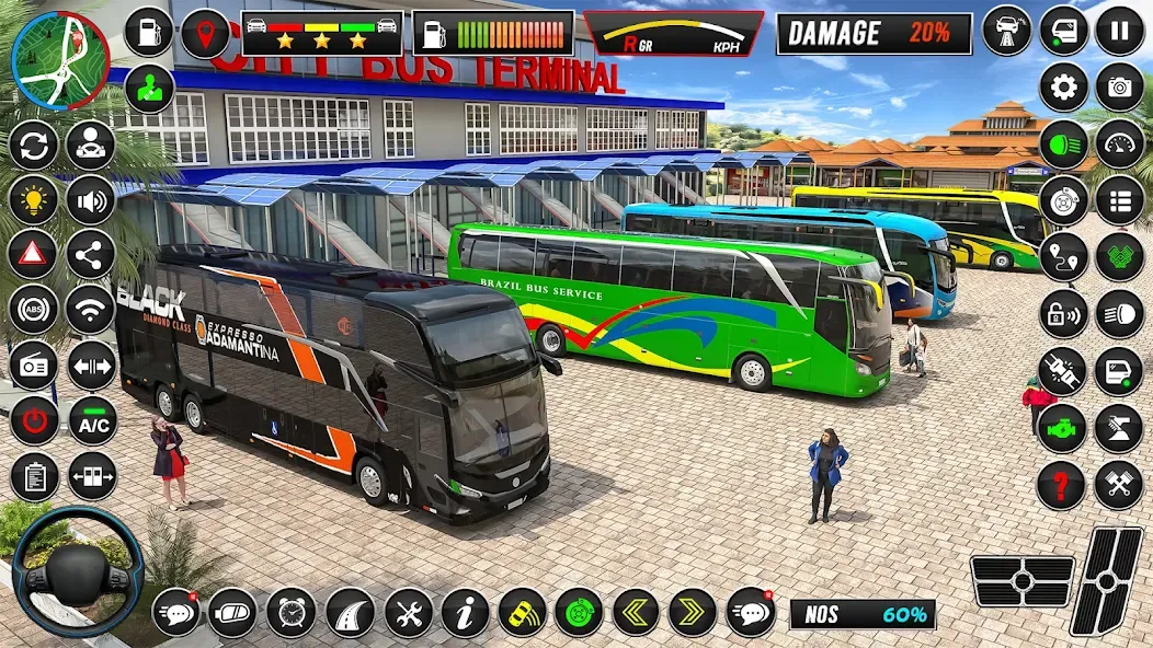 Скачать взломанную City Coach Bus Driver Games 3D  [МОД Unlimited Money] — стабильная версия apk на Андроид screen 1