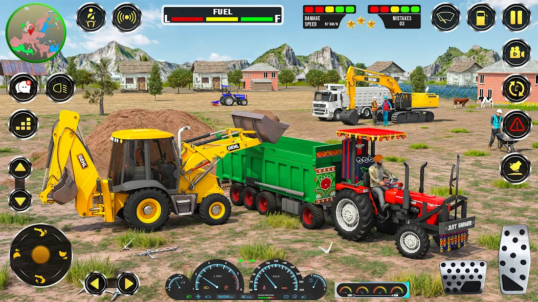 Скачать взломанную Real JCB Construction Games 3D  [МОД Много денег] — последняя версия apk на Андроид screen 4