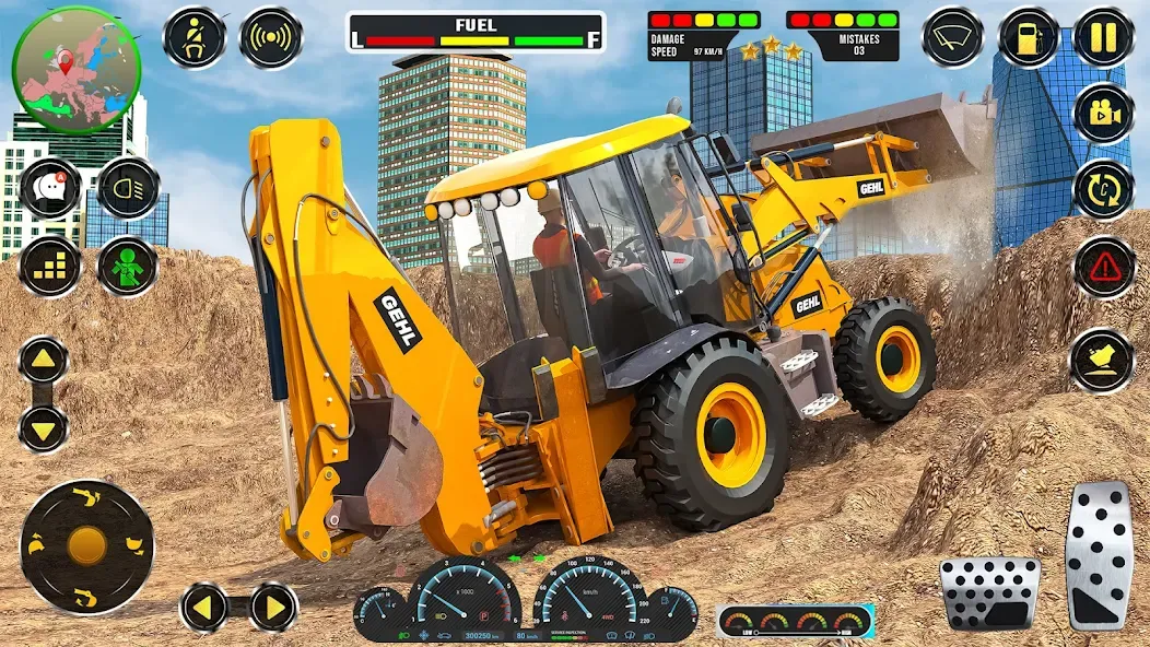 Скачать взломанную Real JCB Construction Games 3D  [МОД Много денег] — последняя версия apk на Андроид screen 5