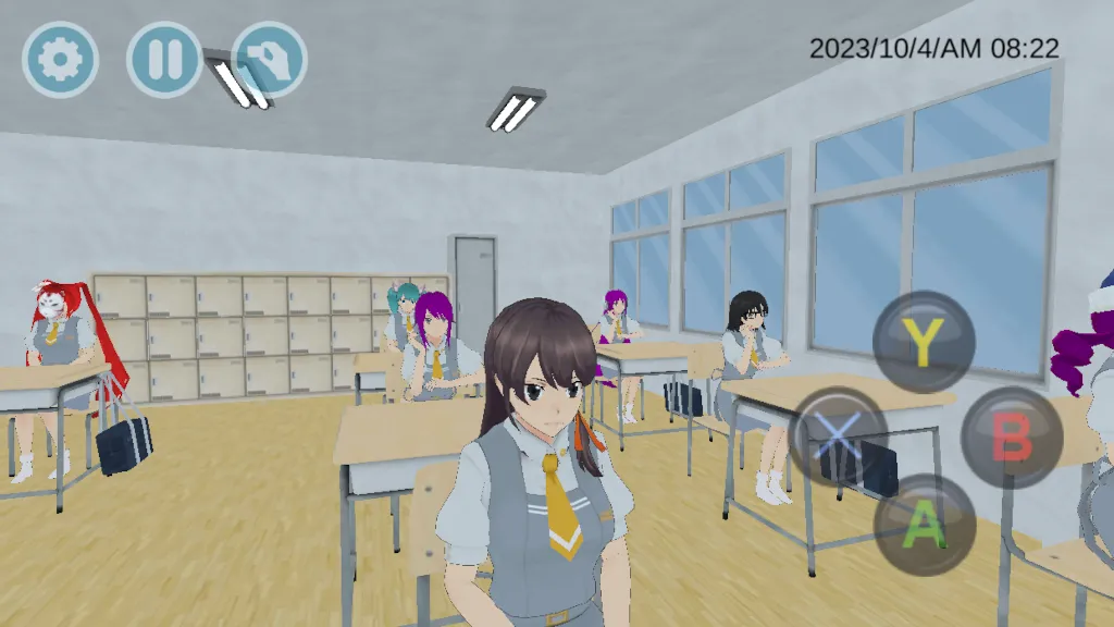 Скачать взлом High School Simulator 2018 (Хай Скул Симулятор 2018)  [МОД Unlocked] — последняя версия apk на Андроид screen 1