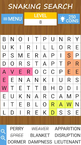 Взломанная Word search, criss-cross, etc  [МОД Все открыто] — стабильная версия apk на Андроид screen 2