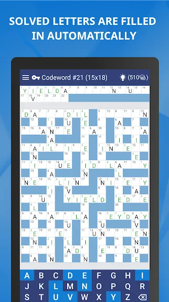 Скачать взломанную Keywords — Codeword Puzzle  [МОД Бесконечные монеты] — стабильная версия apk на Андроид screen 4