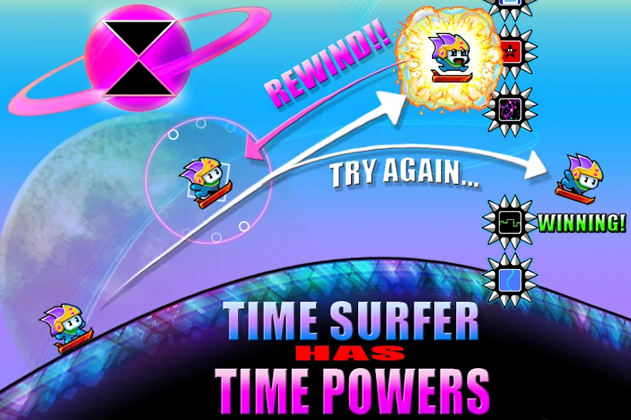 Взломанная Time Surfer (Тайм Серфер)  [МОД Menu] — стабильная версия apk на Андроид screen 2