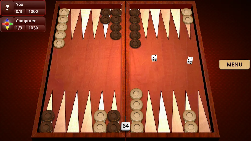 Скачать взлом Backgammon Mighty  [МОД Menu] — последняя версия apk на Андроид screen 1