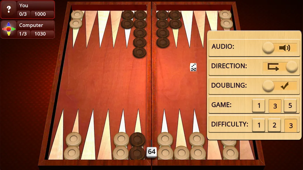 Скачать взлом Backgammon Mighty  [МОД Menu] — последняя версия apk на Андроид screen 3