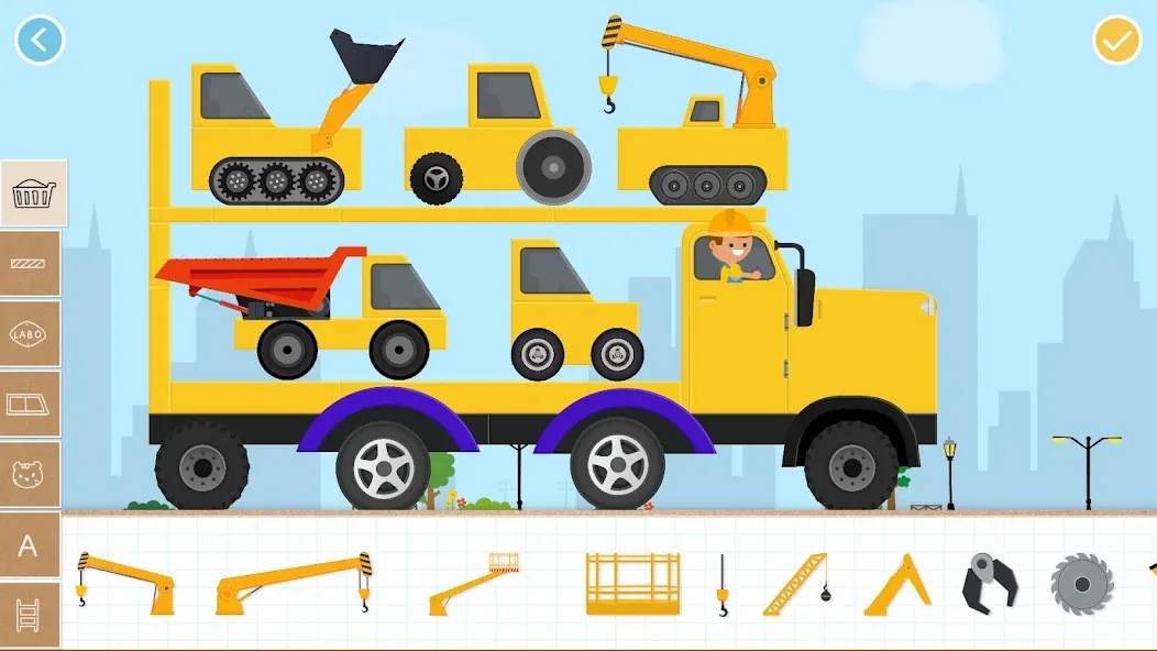 Взломанная Labo Brick Car 2 Game for Kids (Лабо)  [МОД Меню] — стабильная версия apk на Андроид screen 2