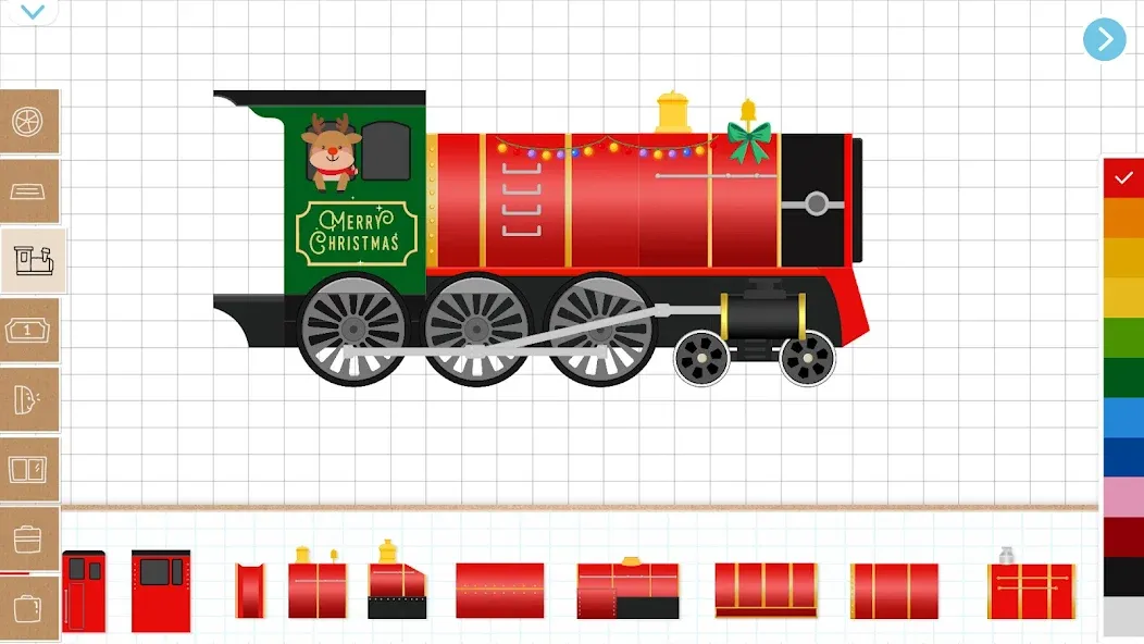 Скачать взлом Christmas Train Game For Kids  [МОД Mega Pack] — полная версия apk на Андроид screen 2