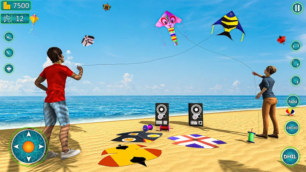 Взлом Kite Basant: Kite Flying Games  [МОД Все открыто] — стабильная версия apk на Андроид screen 3