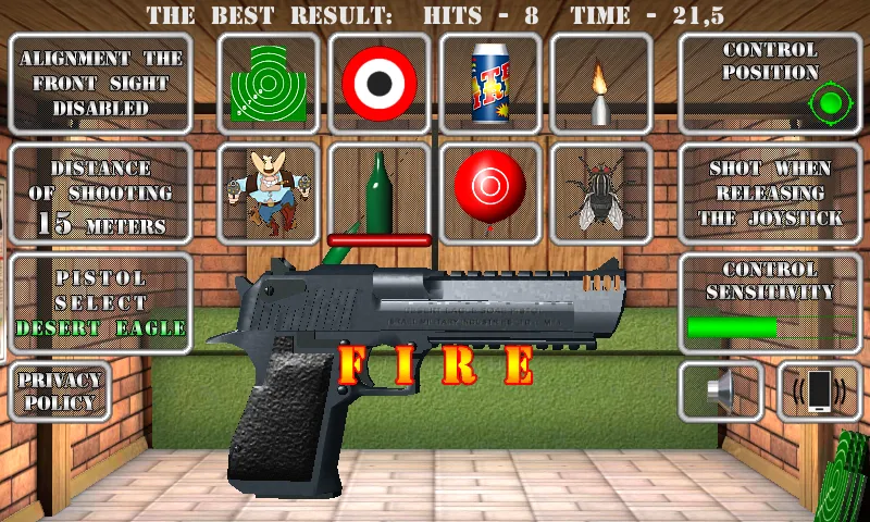 Взлом Pistol shooting. Desert Eagle (Пистолет стрельбы симулятор)  [МОД Mega Pack] — полная версия apk на Андроид screen 5