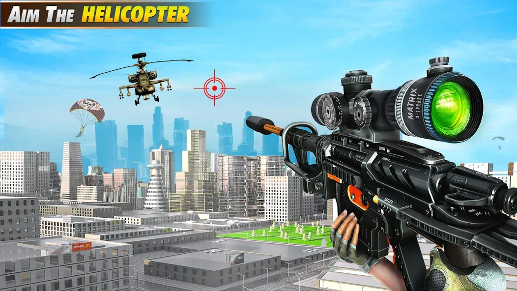 Взломанная Sniper Shooter Mission Games  [МОД Бесконечные деньги] — стабильная версия apk на Андроид screen 1