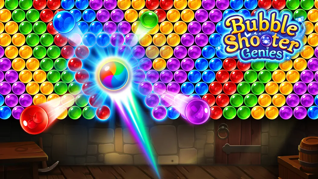 Скачать взлом Bubble Shooter Genies  [МОД Menu] — стабильная версия apk на Андроид screen 3