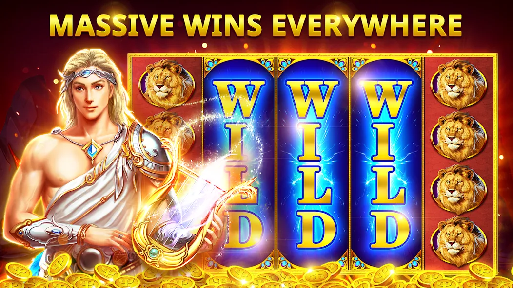 Взломанная Slots Myth — Slot Machines  [МОД Много денег] — полная версия apk на Андроид screen 3