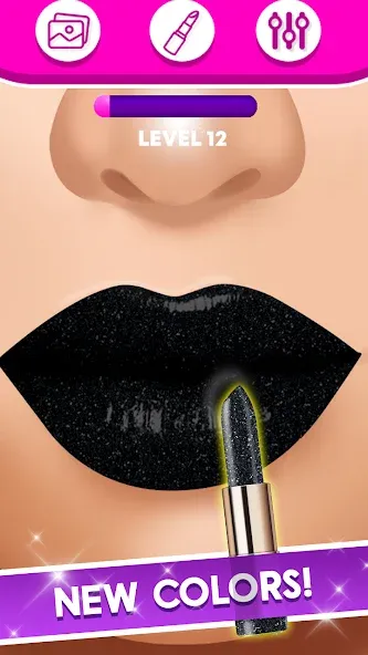 Скачать взлом Lip Art Makeup Beauty Game  [МОД Все открыто] — стабильная версия apk на Андроид screen 3