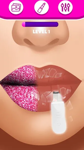 Скачать взлом Lip Art Makeup Beauty Game  [МОД Все открыто] — стабильная версия apk на Андроид screen 5