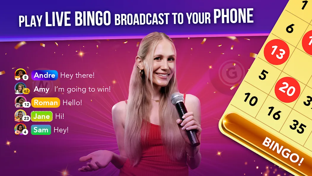 Взломанная Live Play Bingo: Real Hosts (Лайв Плей Бинго)  [МОД Меню] — полная версия apk на Андроид screen 1