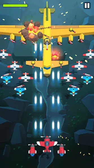 Взломанная Burning Sky: Aircraft Combat (Бернинг Скай)  [МОД Много денег] — последняя версия apk на Андроид screen 5