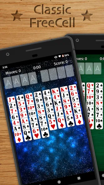 Взломанная FreeCell Solitaire Classic (Фрисел Солитер Классик)  [МОД Unlocked] — полная версия apk на Андроид screen 1