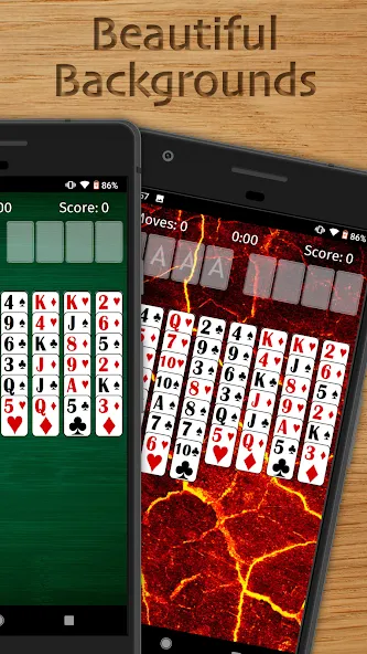 Взломанная FreeCell Solitaire Classic (Фрисел Солитер Классик)  [МОД Unlocked] — полная версия apk на Андроид screen 2