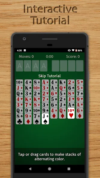 Взломанная FreeCell Solitaire Classic (Фрисел Солитер Классик)  [МОД Unlocked] — полная версия apk на Андроид screen 5