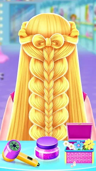 Взлом Braided Hair Salon Girls Games  [МОД Menu] — полная версия apk на Андроид screen 1