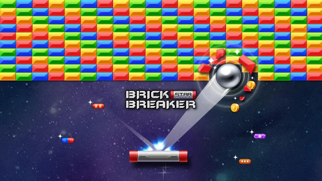 Скачать взлом Brick Breaker Star: Space King  [МОД Много денег] — последняя версия apk на Андроид screen 1