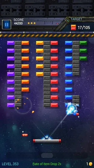 Скачать взлом Brick Breaker Star: Space King  [МОД Много денег] — последняя версия apk на Андроид screen 4