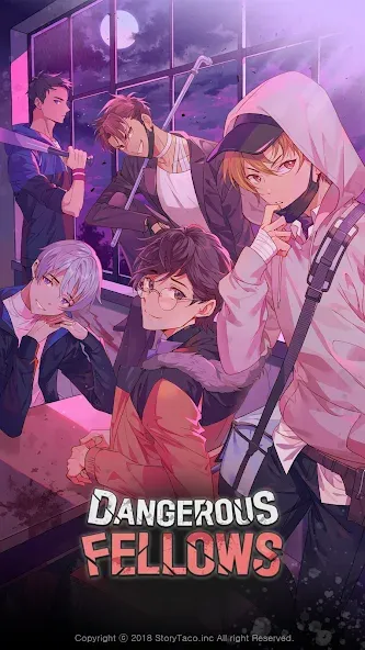 Взломанная Dangerous Fellows:Otome Dating  [МОД Бесконечные деньги] — полная версия apk на Андроид screen 1