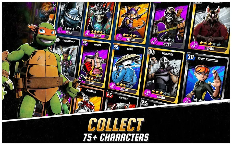 Скачать взломанную Ninja Turtles: Legends  [МОД Menu] — полная версия apk на Андроид screen 4