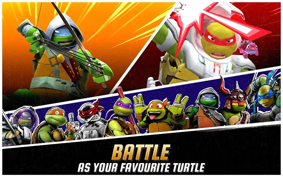 Скачать взломанную Ninja Turtles: Legends  [МОД Menu] — полная версия apk на Андроид screen 5