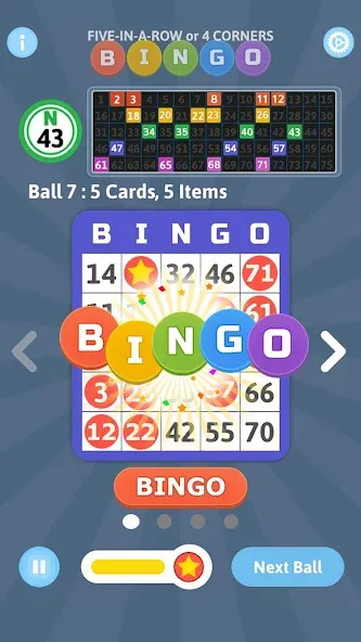 Взломанная Bingo Mania — Light Bingo Game (Бинго Мания)  [МОД Menu] — последняя версия apk на Андроид screen 3