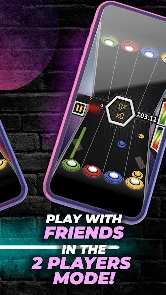 Скачать взлом Guitar Hero Game: EDM Music (ЭДМ)  [МОД Много денег] — стабильная версия apk на Андроид screen 4