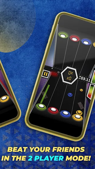 Скачать взлом Guitar Hero Mobile: Music Game (Гитар Хиро Мобайл)  [МОД Unlimited Money] — последняя версия apk на Андроид screen 4