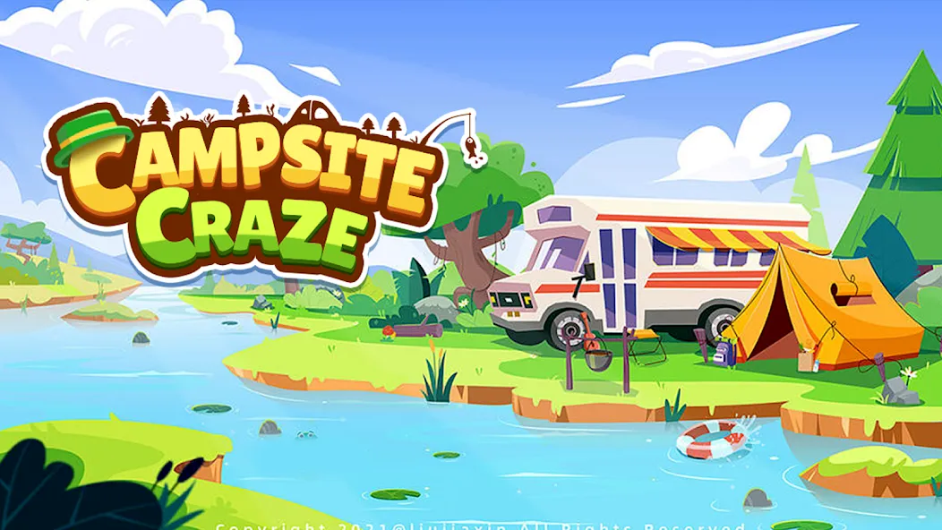 Взлом Campsite Craze: Puzzle Merge (Кемпинговая Лихорадка)  [МОД Бесконечные монеты] — последняя версия apk на Андроид screen 1