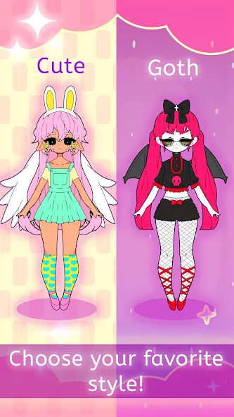 Скачать взломанную Moon's Closet dress up game  [МОД Бесконечные деньги] — стабильная версия apk на Андроид screen 3