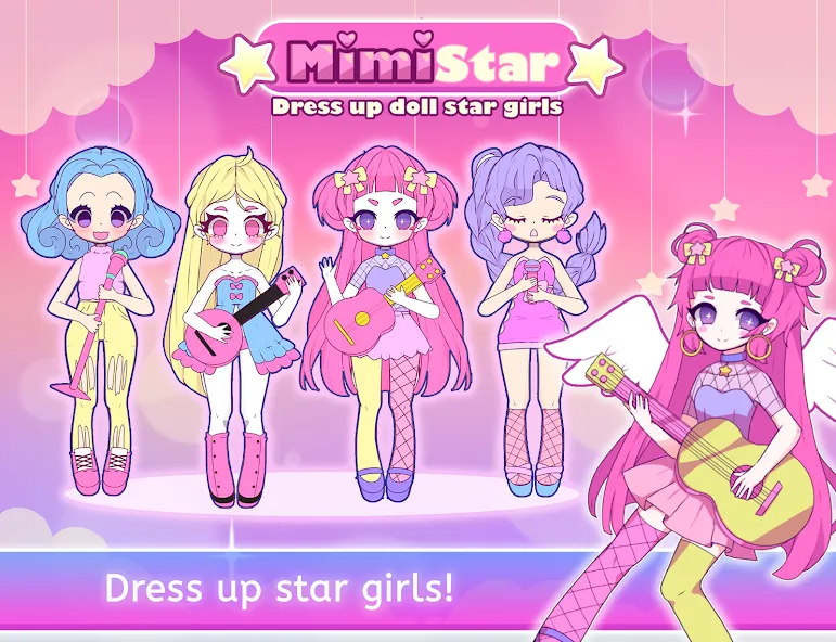 Взлом Mimistar dress up chibi doll (Министар)  [МОД Много денег] — последняя версия apk на Андроид screen 1