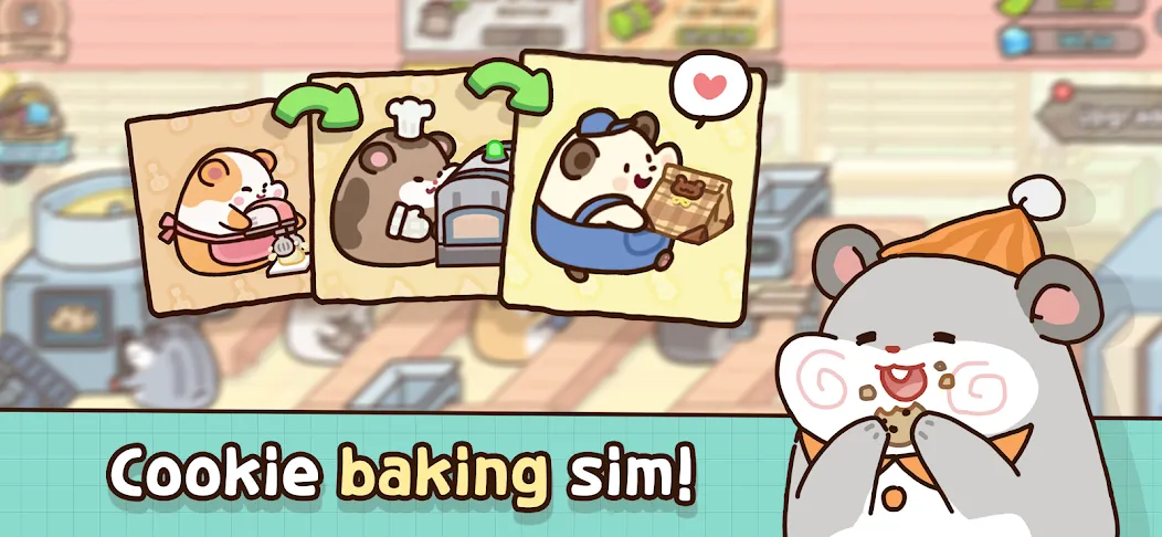 Взлом Hamster Cookie Factory  [МОД Menu] — последняя версия apk на Андроид screen 1