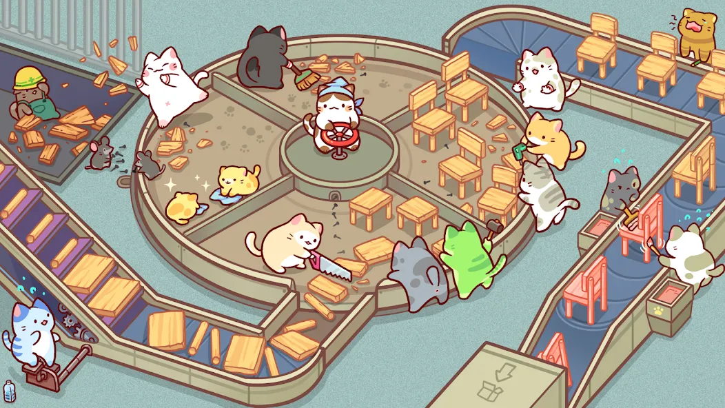 Взломанная Kitty Cat Tycoon (Китти Кэт Тайкун)  [МОД Много денег] — полная версия apk на Андроид screen 3