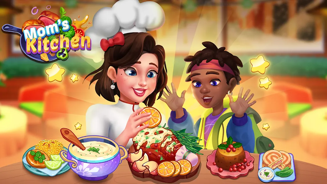 Взломанная Mom's Kitchen : Cooking Games  [МОД Все открыто] — стабильная версия apk на Андроид screen 1